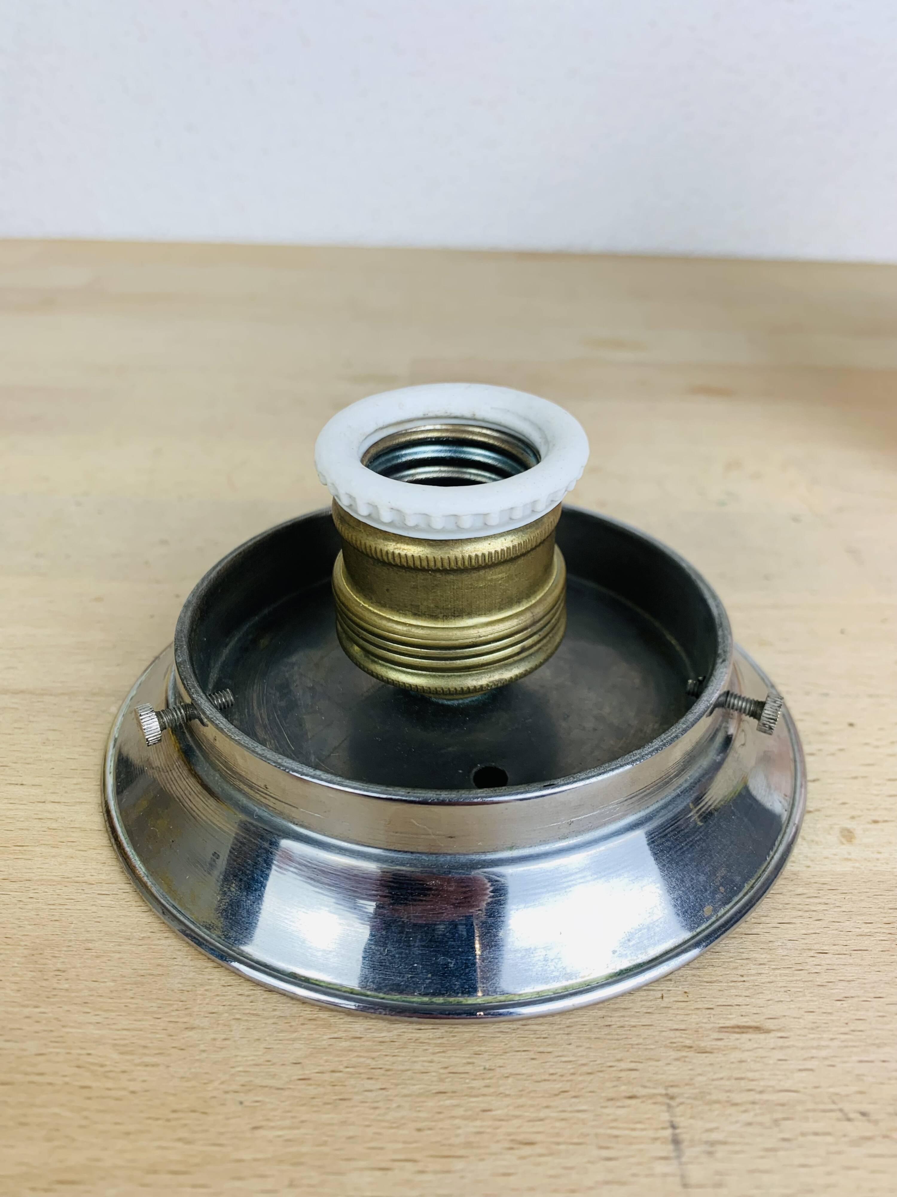 Art Deco pink opaline wall light, 1930/1940, ceiling light