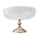 Coupe en cristal et metal argentée