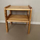 80s pine bedside table