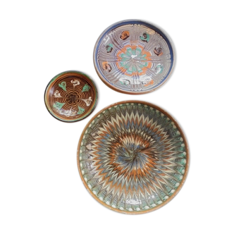 Set of 3 terracotta bowls