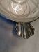 Vintage Art Deco silver-plated tray with glass bowls.