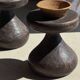 Pawn Brown - Stool, side table in the shape of a brown pawn.