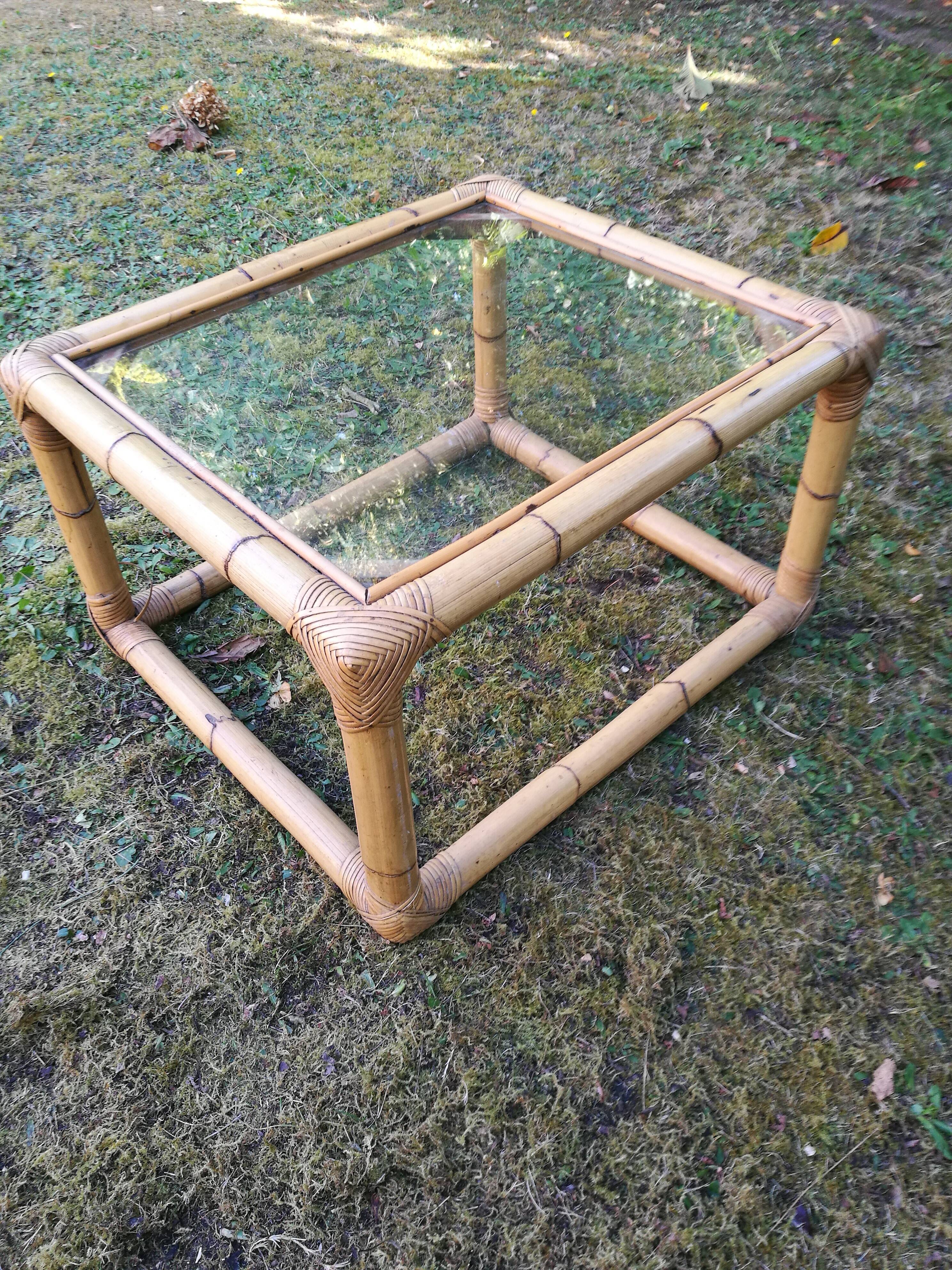 Rattan coffee table