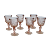 Lot of 6 vintage Rosaline glasses