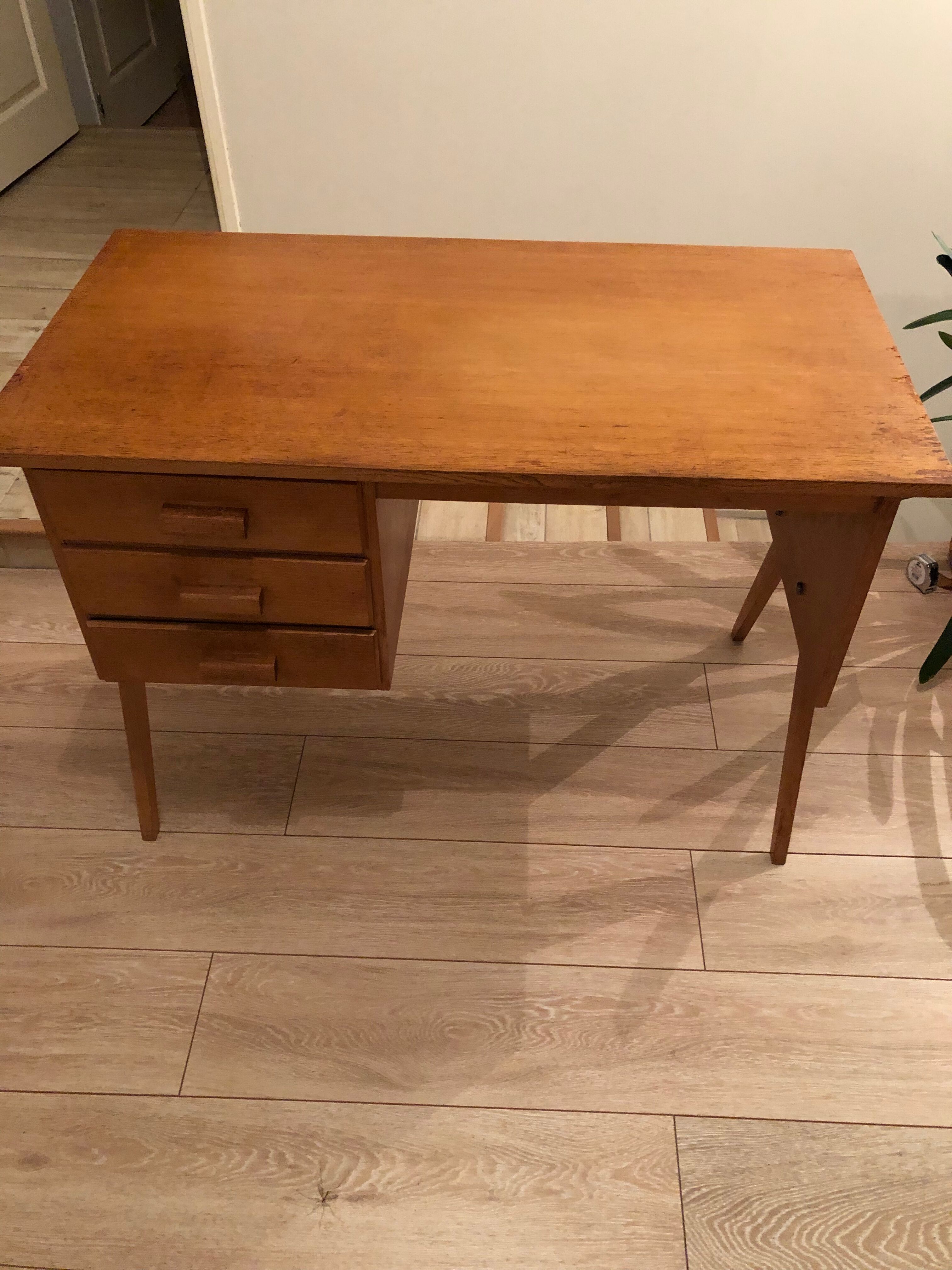 Bureau vintage pieds compas