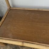 Small Rattan & Bamboo Shelf