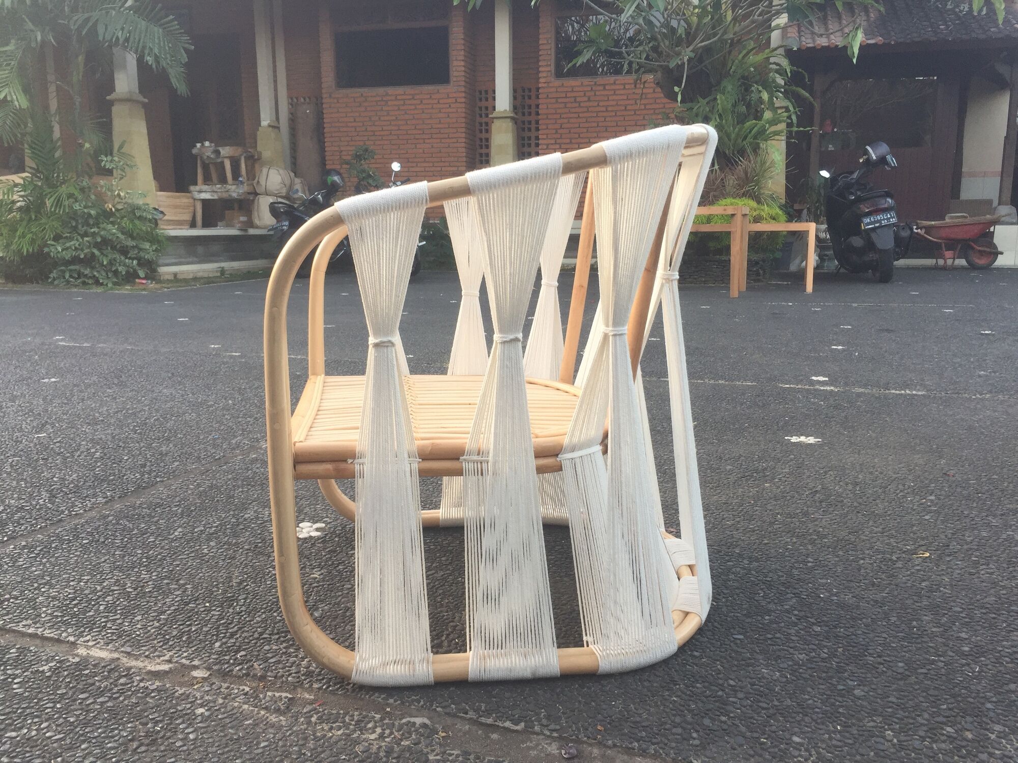 Wabisabi rattan lounge chair / single seat / club armchair