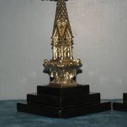Rare pair of 19th century bronze candlesticks