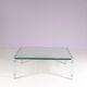 1960s coffee table with chrome frame and glass top by Hank Kwint for Metaform Netherlands