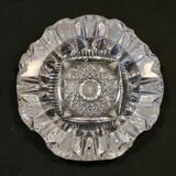 Chiseled bohemian crystal ashtray