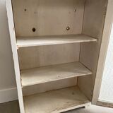 Bathroom cabinet pharmacy patinated wood