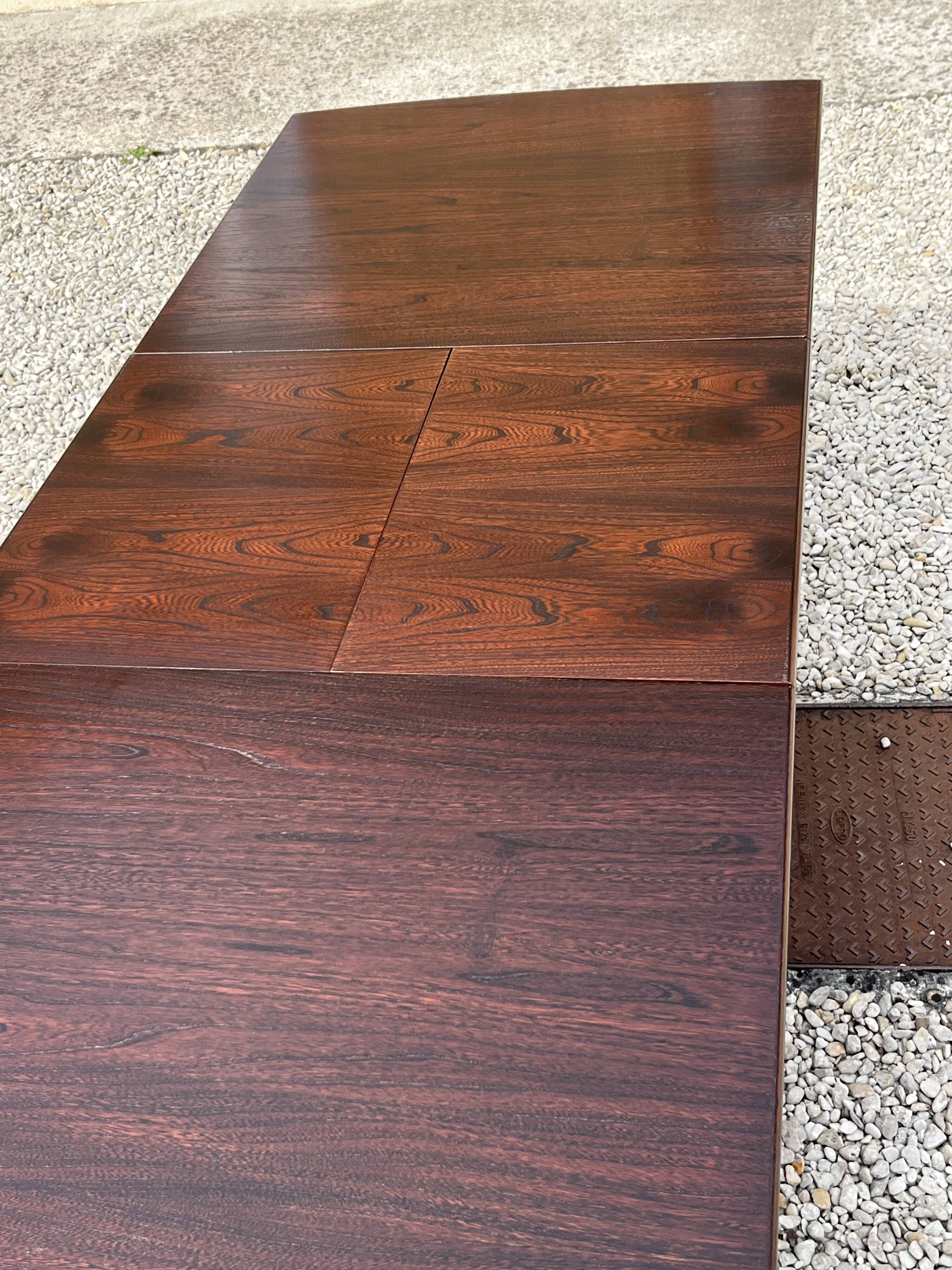 Scandinavian extendable teak table