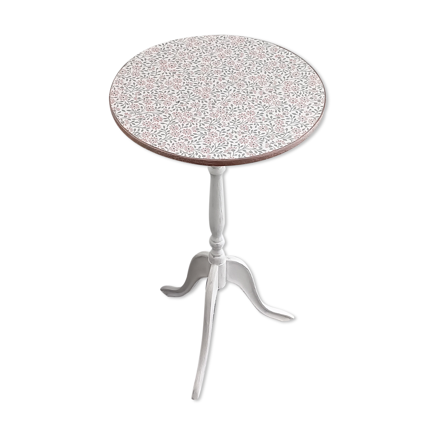 Vintage tripod pedestal table