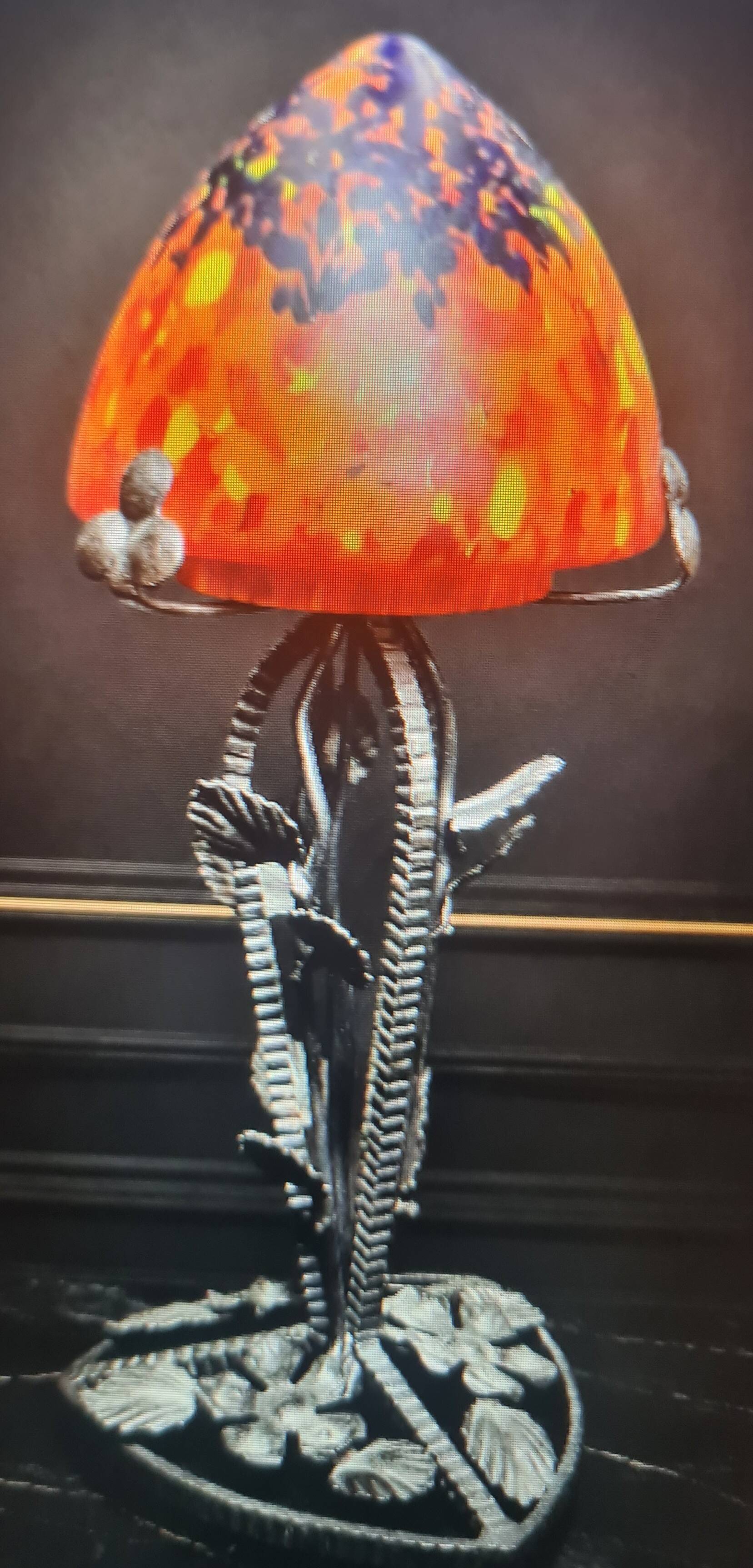 Lampe 1920/40 fer forgé