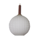 Scandinavian suspension in opaline and teak