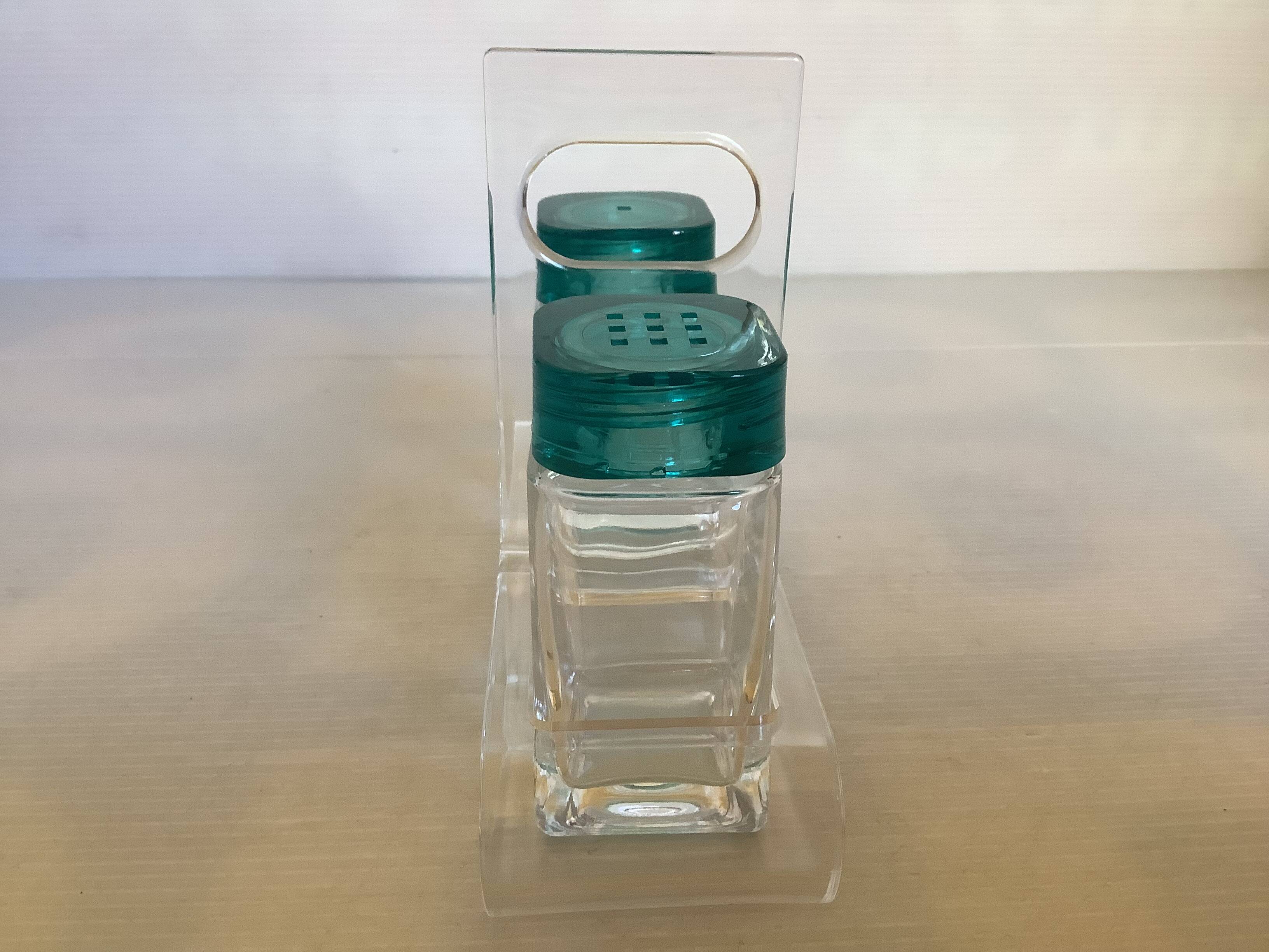 Salt and pepper Luigi Bormioli lucite and glass