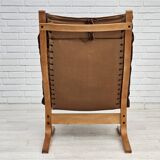 1970’s, Norwegian design, "Siesta" lounge chair by Ingmar Relling, leather, bentwood.