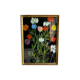 Old painting, still life with tulips, 20th century
