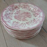 10 assiettes plates anciennes