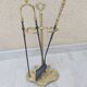 Bronze and iron fireplace kit