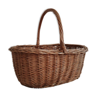 Ancient woven wicker basket