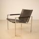 "SZ02" black leather armchair by Martin Visser for Spectrum 90's