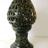 Lamp years 60/70,  openwork ceramics