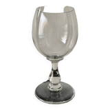 Vase verre à pied ancien en cristal