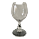 Old crystal stemmed glass vase