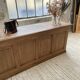 2m pine counter or central island with storage