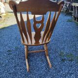 Rocking chair in solid oak