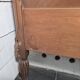 Art Deco walnut headboard