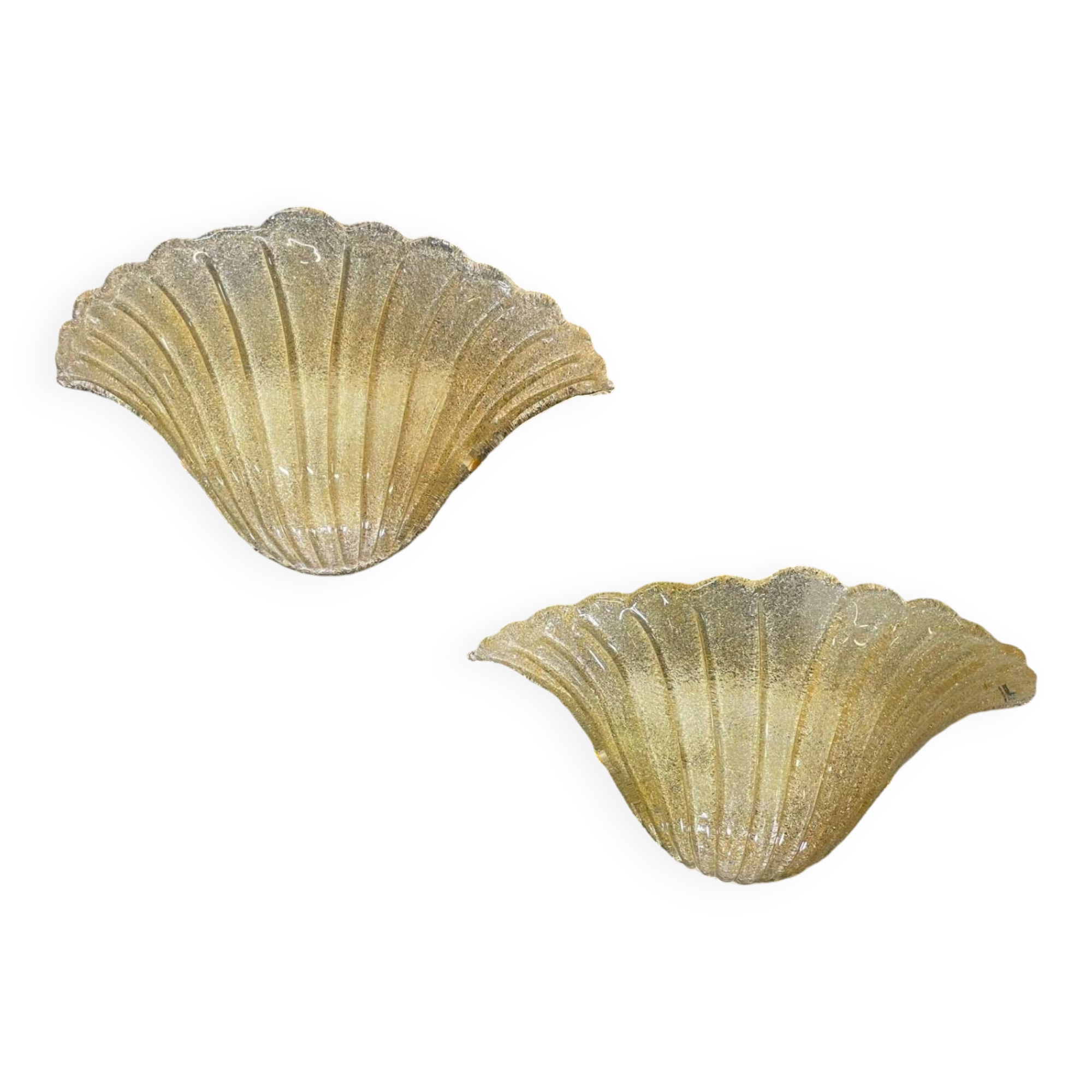 Pair of Murano glass wall lights