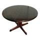Round extendable wooden table - year 1960 - 110cm to 210cm