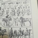 Lithograph on riding from 1928