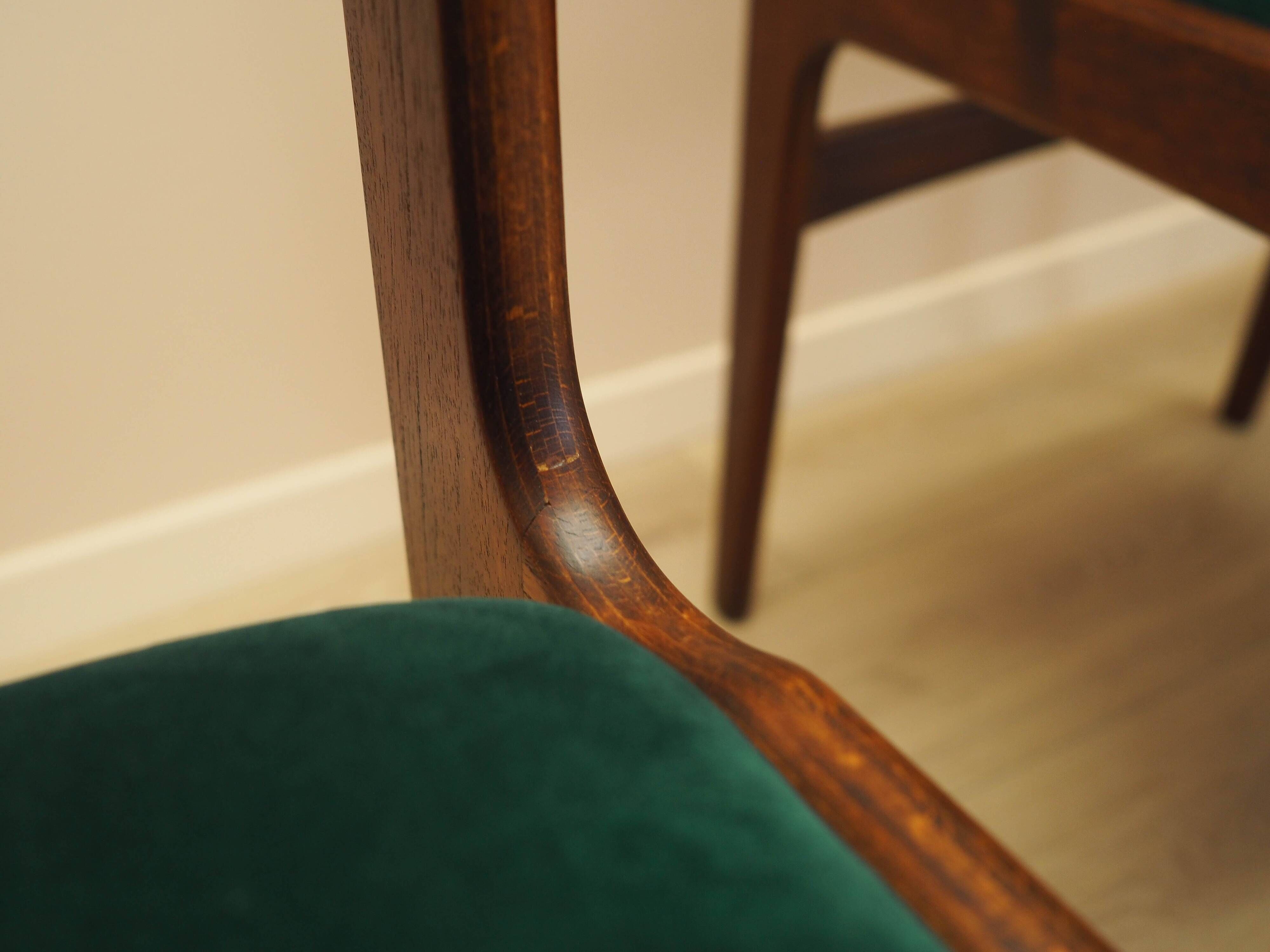 Set of six teak chairs, Danish design, 1970s, production: Denmark