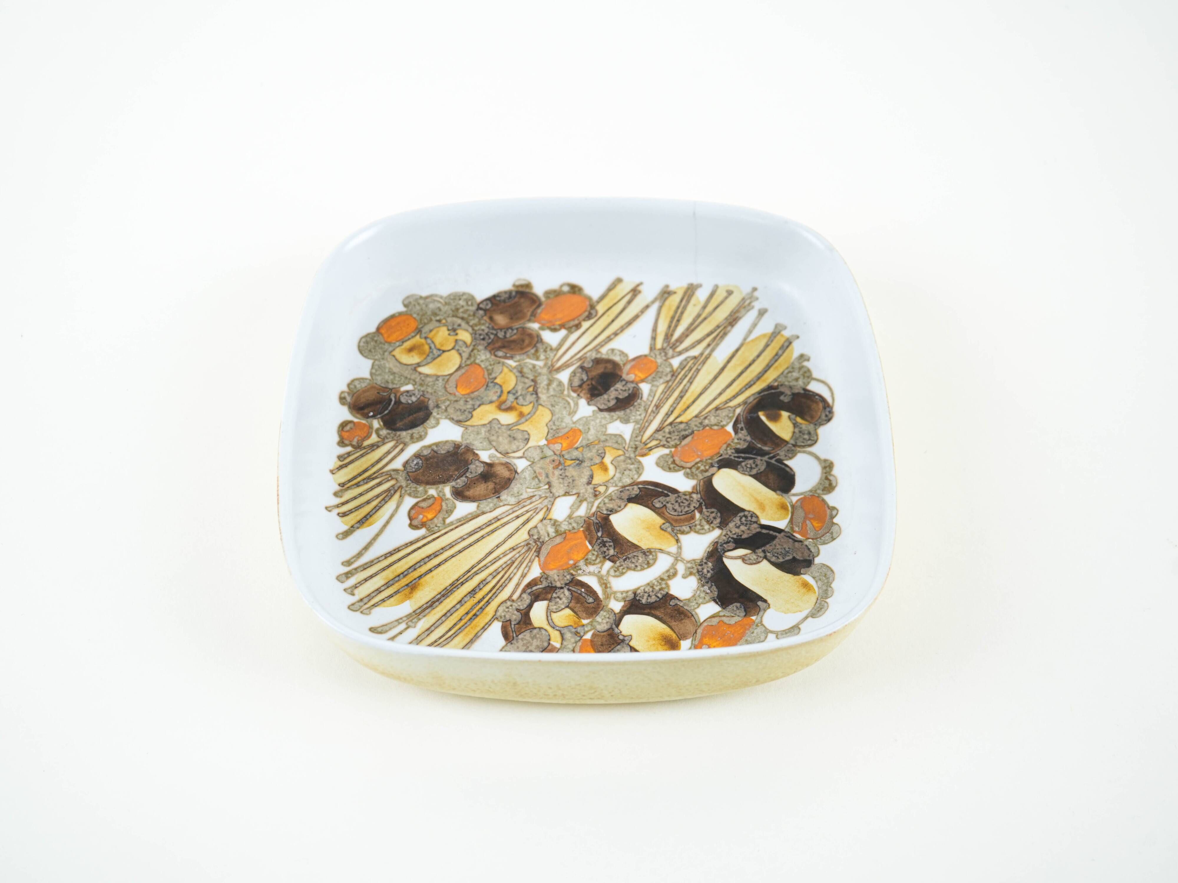 Ceramic platter, Danish design, 1960s, manufactured by Royal Copenhagen