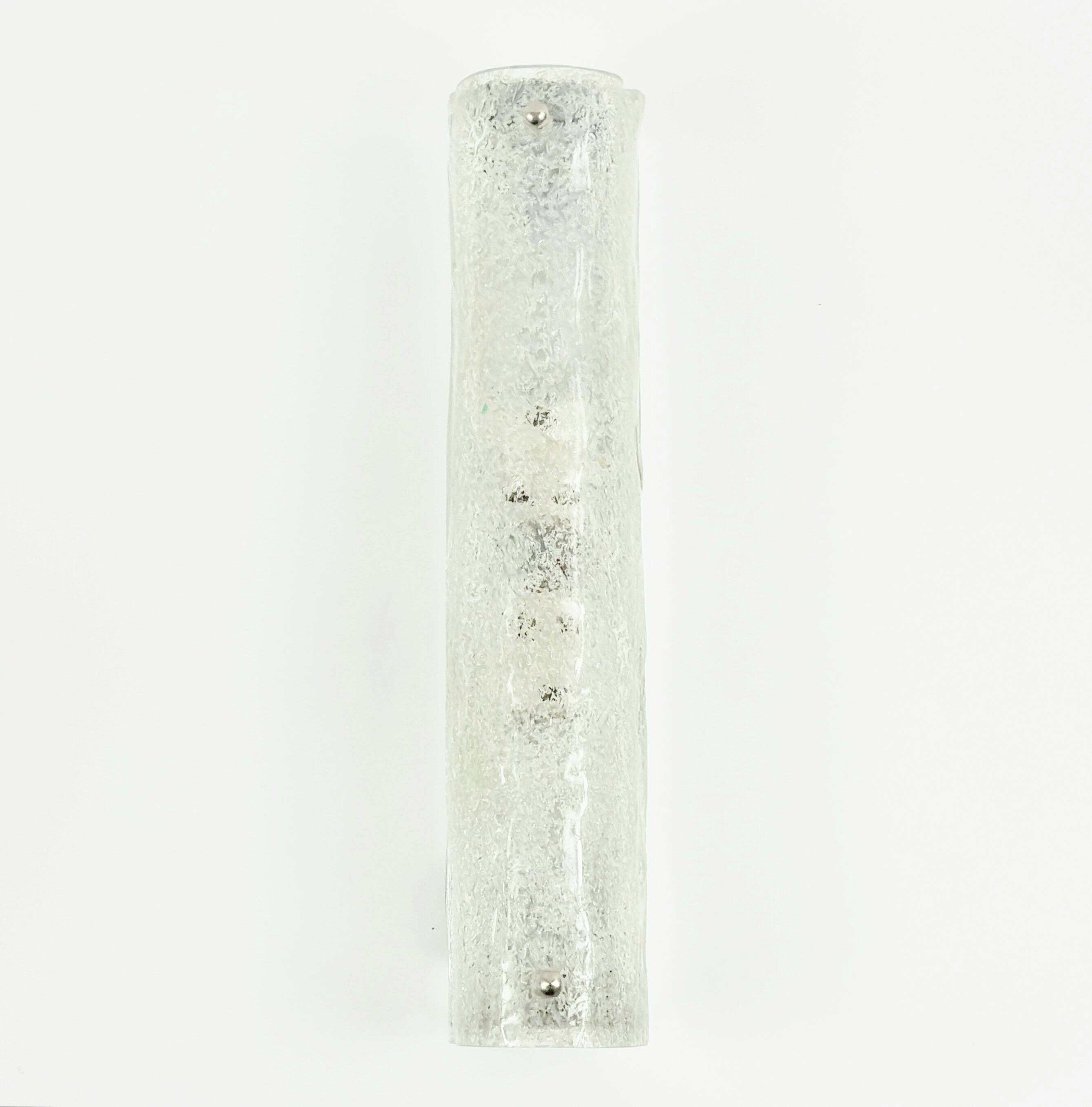 Applique tubulaire en verre de Murano de Hillebrand, Allemagne, années 1970