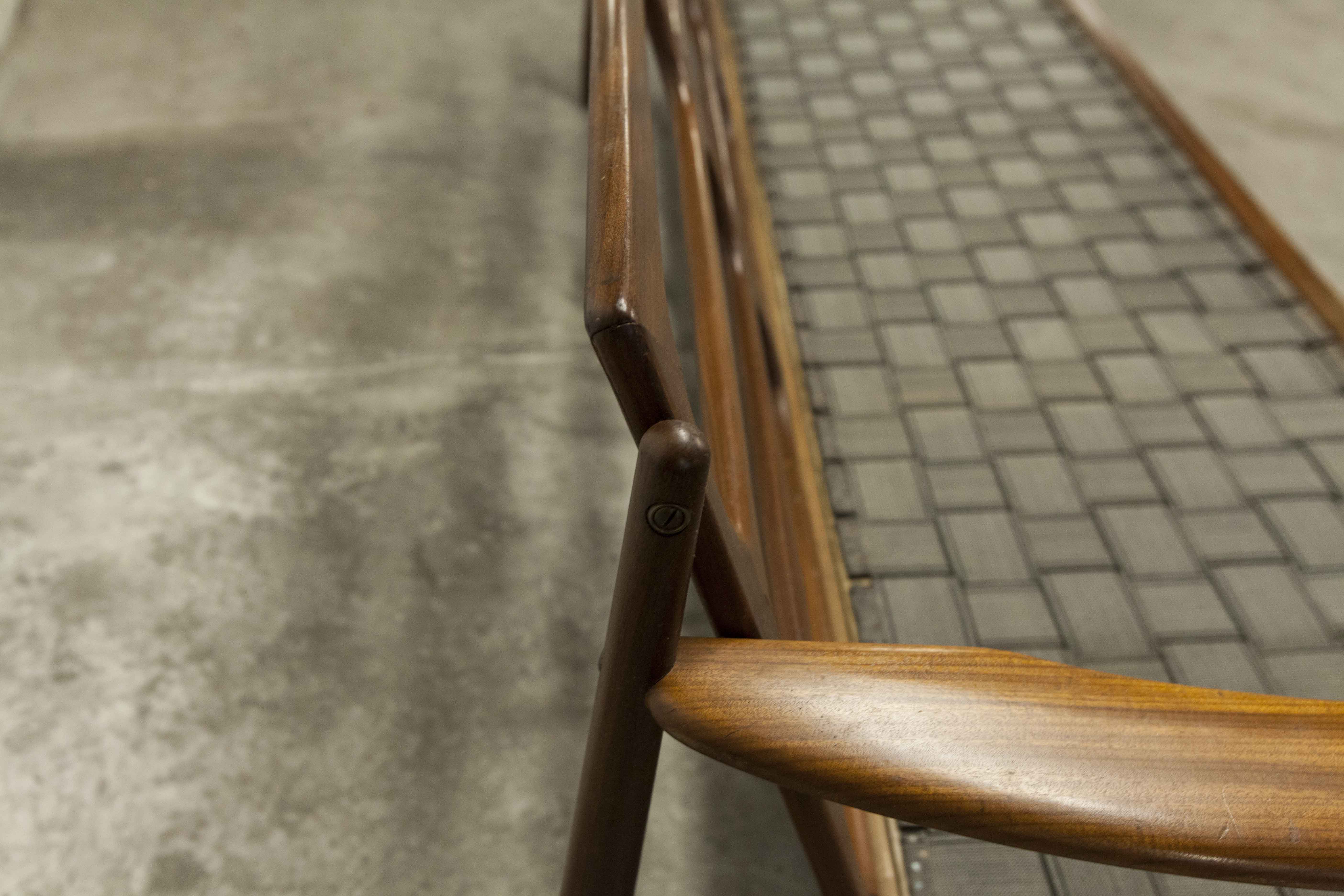 Scandinavian sofa 3 places in teak 1960 restored