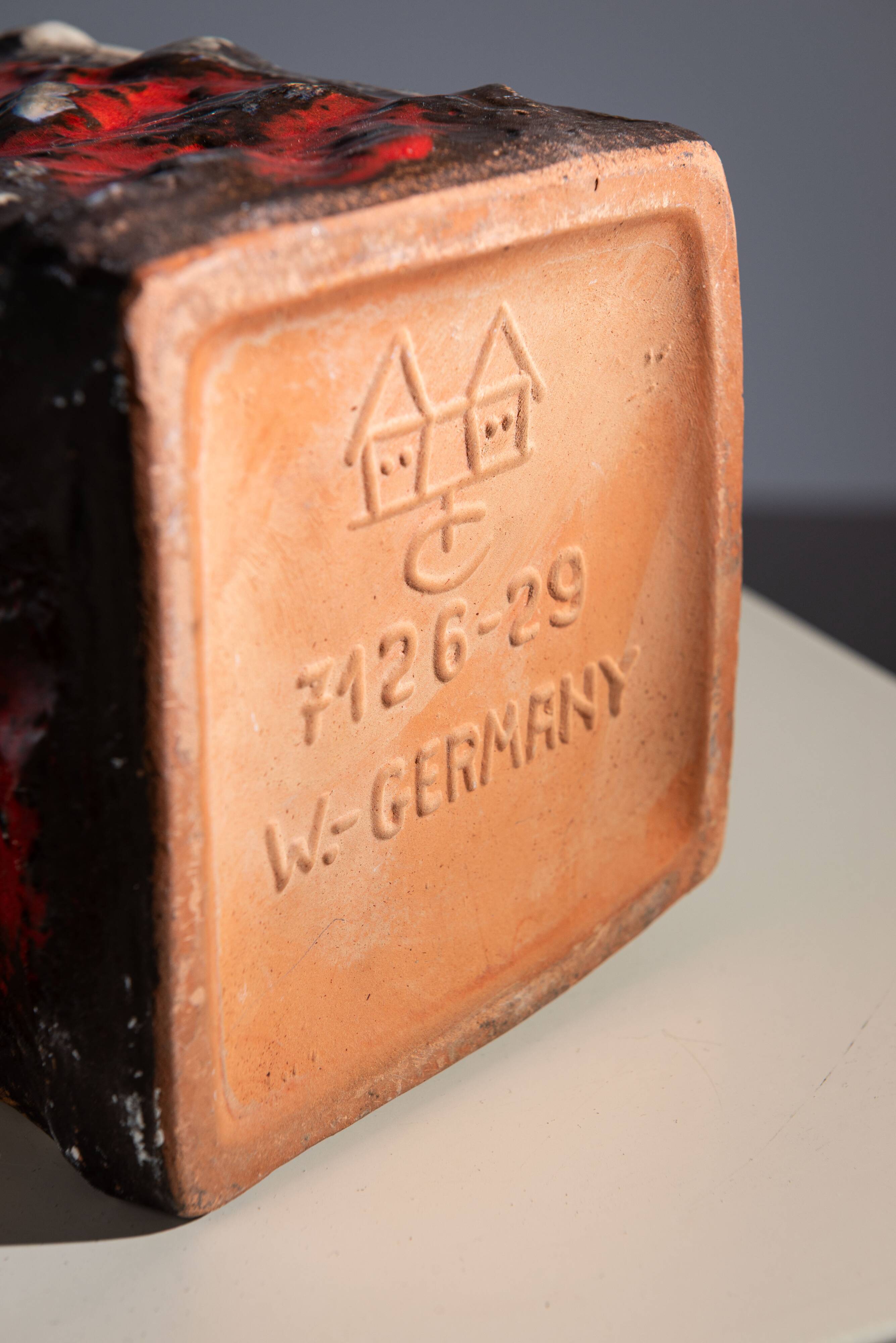 Übelacker Keramik W-Germany fat lava vase