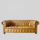 Chesterfield vintage leather - a statement piece