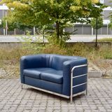 Zanotta Onda set Sofa & 2 Chairs blue leather