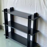 Vintage black satin lacquered shelf