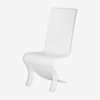 Chaise blanche haut dossier