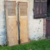 Pair of old wooden shutters