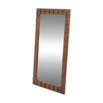 Sculptural graphic wall mirror
