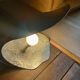Lampe artisanale en métal, années 70