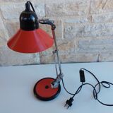 Red vintage Aluminor lamp