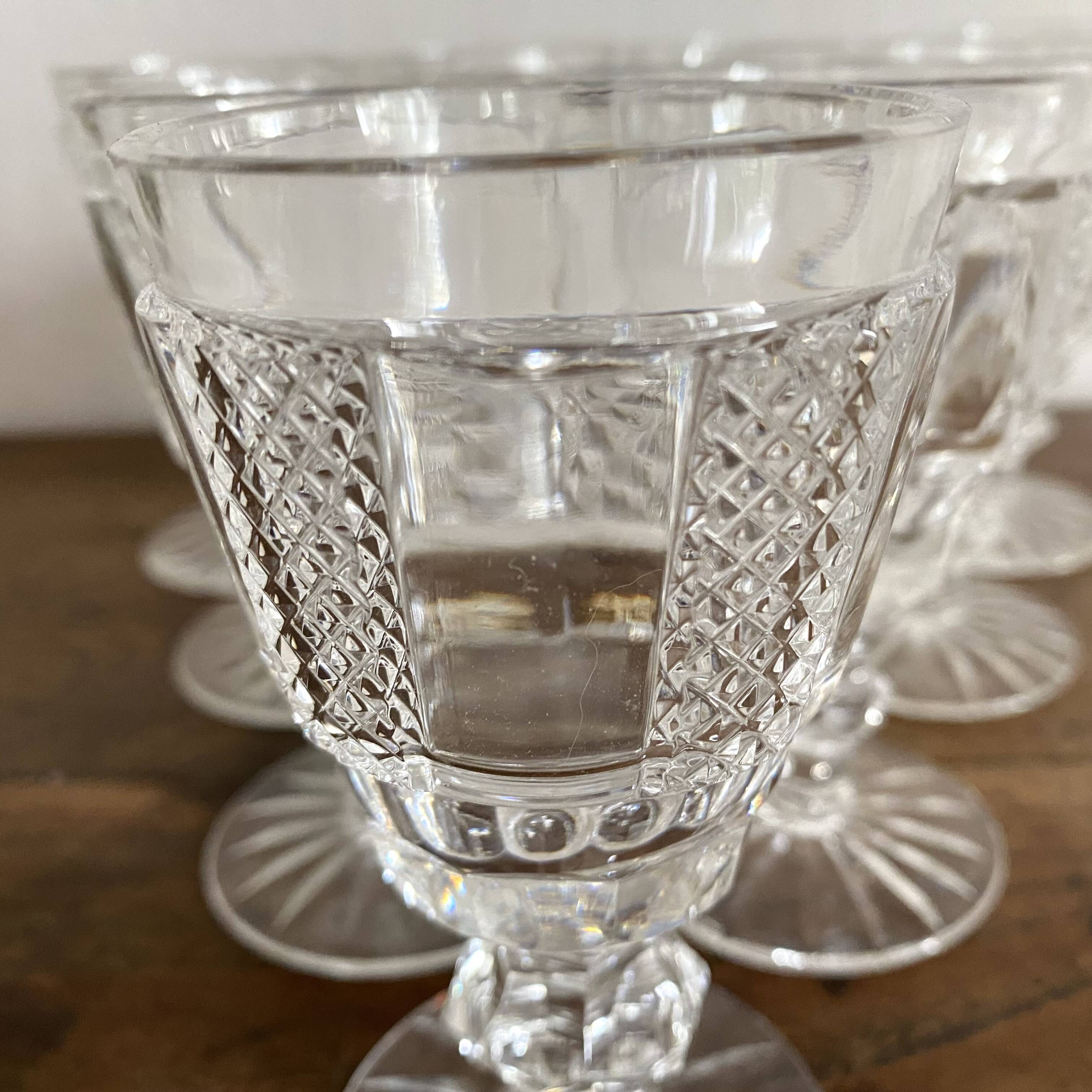Waterford crystal white wine glasses