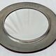 Vintage Round Wall Mirror with Pure Tin Frame D: 24.5 cm